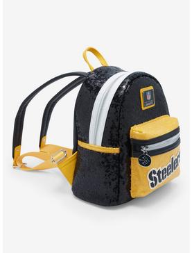 Loungefly NFL Pittsburgh Steelers Sequin Mini Backpack , , hi-res