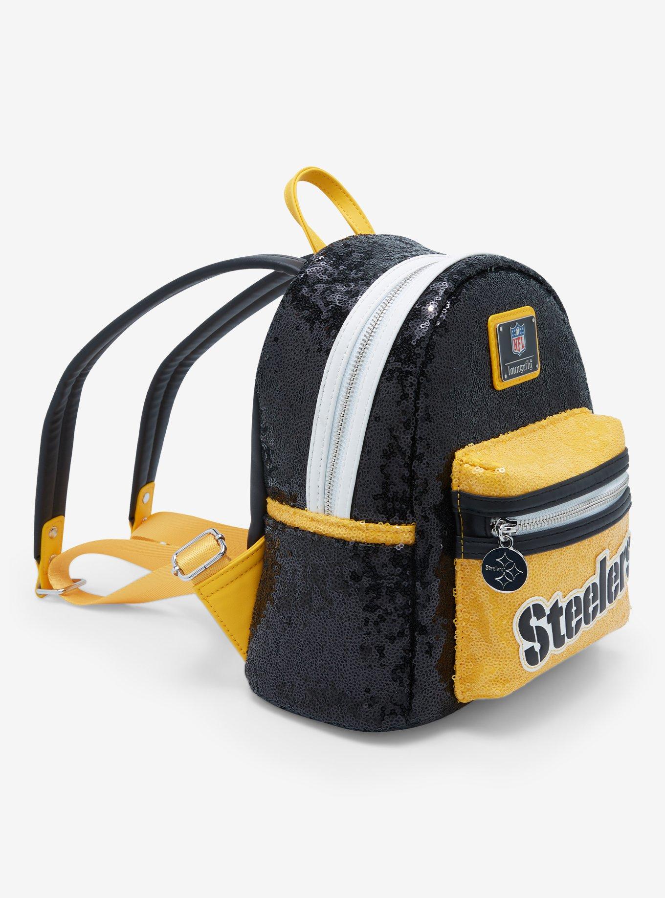 Loungefly NFL Pittsburgh Steelers Sequin Mini Backpack , , alternate