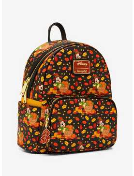 Loungefly Disney Mickey Mouse Fall Foliage Allover Print Mini Backpack - BoxLunch Exclusive, , hi-res
