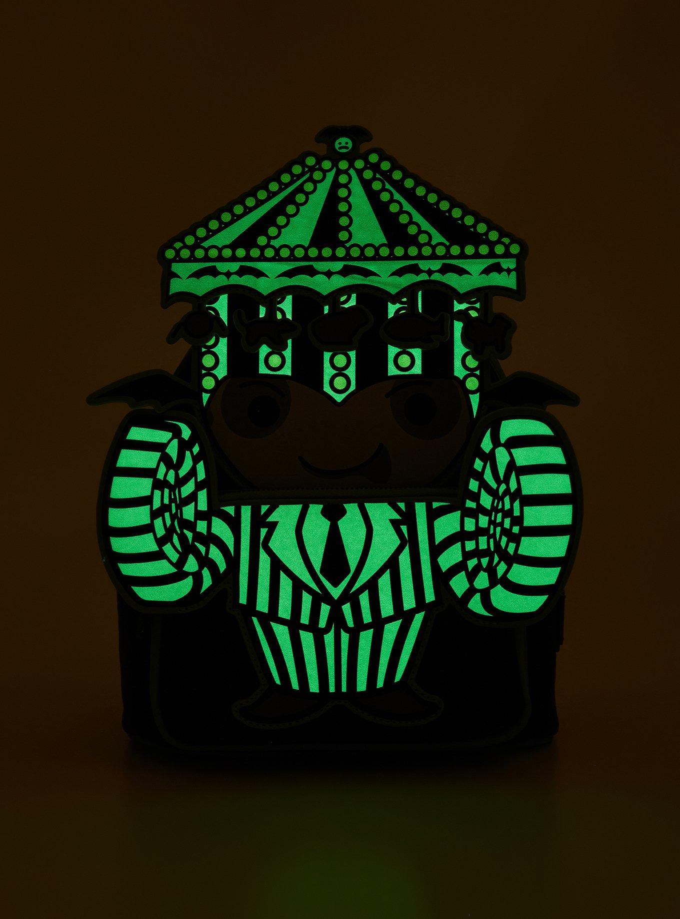 Loungefly Beetlejuice Chibi Carousel Beetlejuice Glow-in-the-Dark Mini Backpack - BoxLunch Exclusive, , alternate