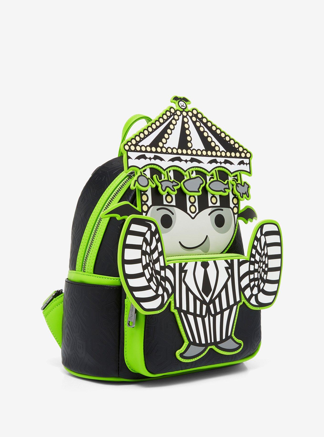 Loungefly Beetlejuice Chibi Carousel Beetlejuice Glow-in-the-Dark Mini Backpack - BoxLunch Exclusive, , alternate