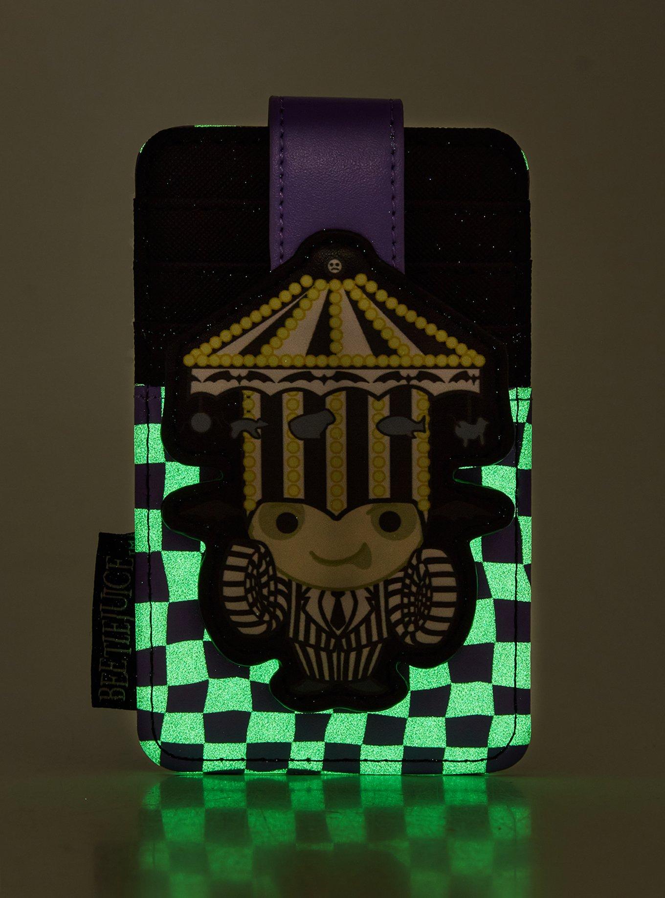 Loungefly Beetlejuice Carousel Glow-in-the-Dark Cardholder - BoxLunch Exclusive, , alternate