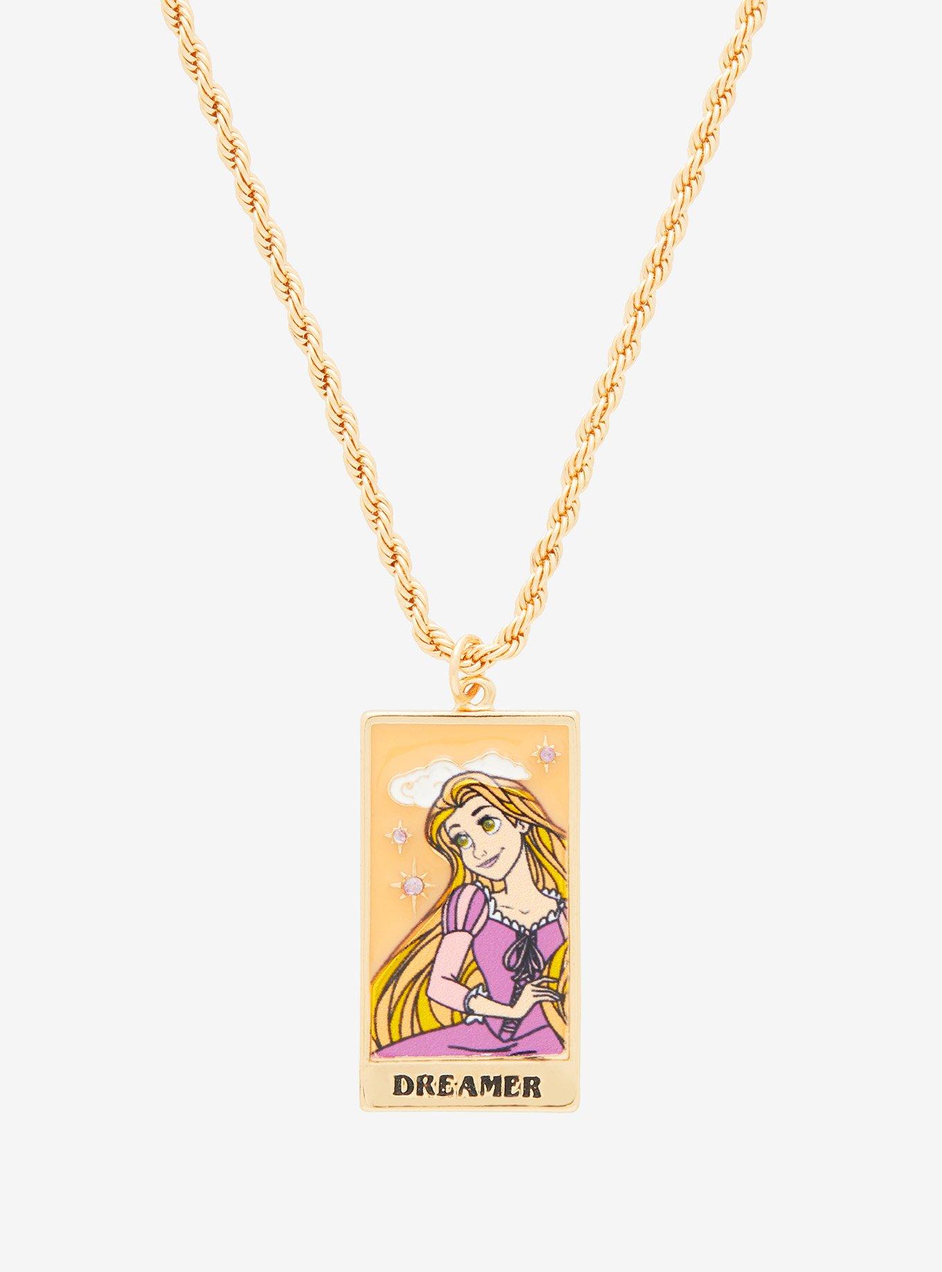 Disney Princess Tangled Rapunzel Dreamer Portrait Necklace, , alternate