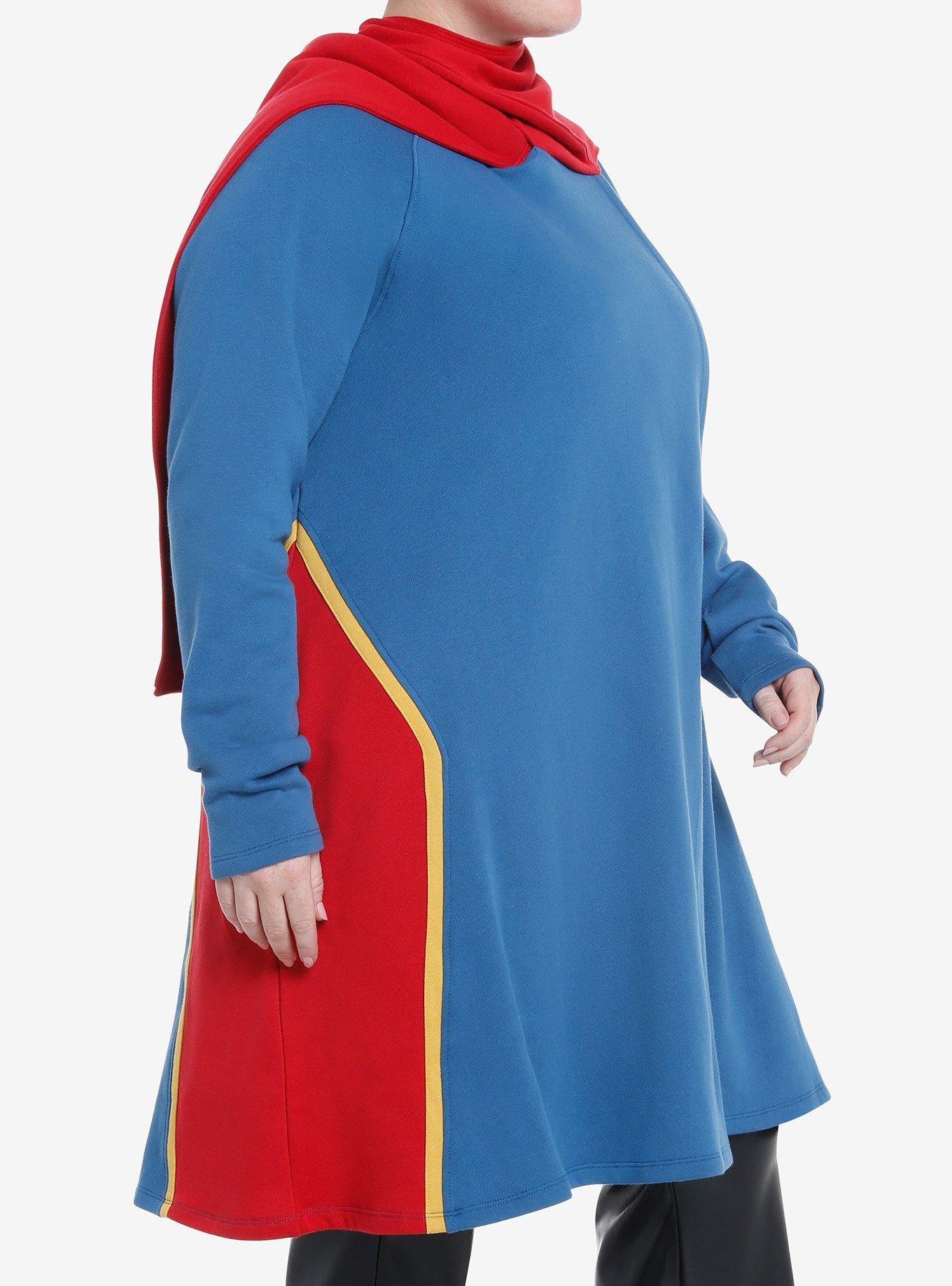 Her Universe Marvel The Marvels Ms. Marvel Hooded Scarf Long Cardigan Plus Size, MULTI, alternate