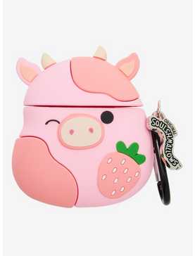 Squishmallows Strawberry Cow Wireless Earbud Case Cover, , hi-res