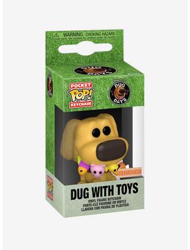 Funko Disney Pixar Dug Days Pocket Pop! Dug With Toys Vinyl Figure Key Chain Hot Topic Exclusive, , hi-res