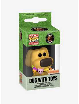 Funko Disney Pixar Dug Days Pocket Pop! Dug With Toys Key Chain Hot Topic Exclusive, , hi-res
