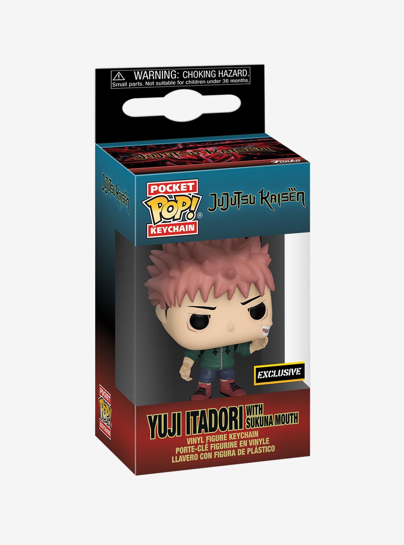 Funko Jujutsu Kaisen Pocket Pop! Yuji Itadori With Sukuna Mouth Key Chain Hot Topic Exclusive, , alternate