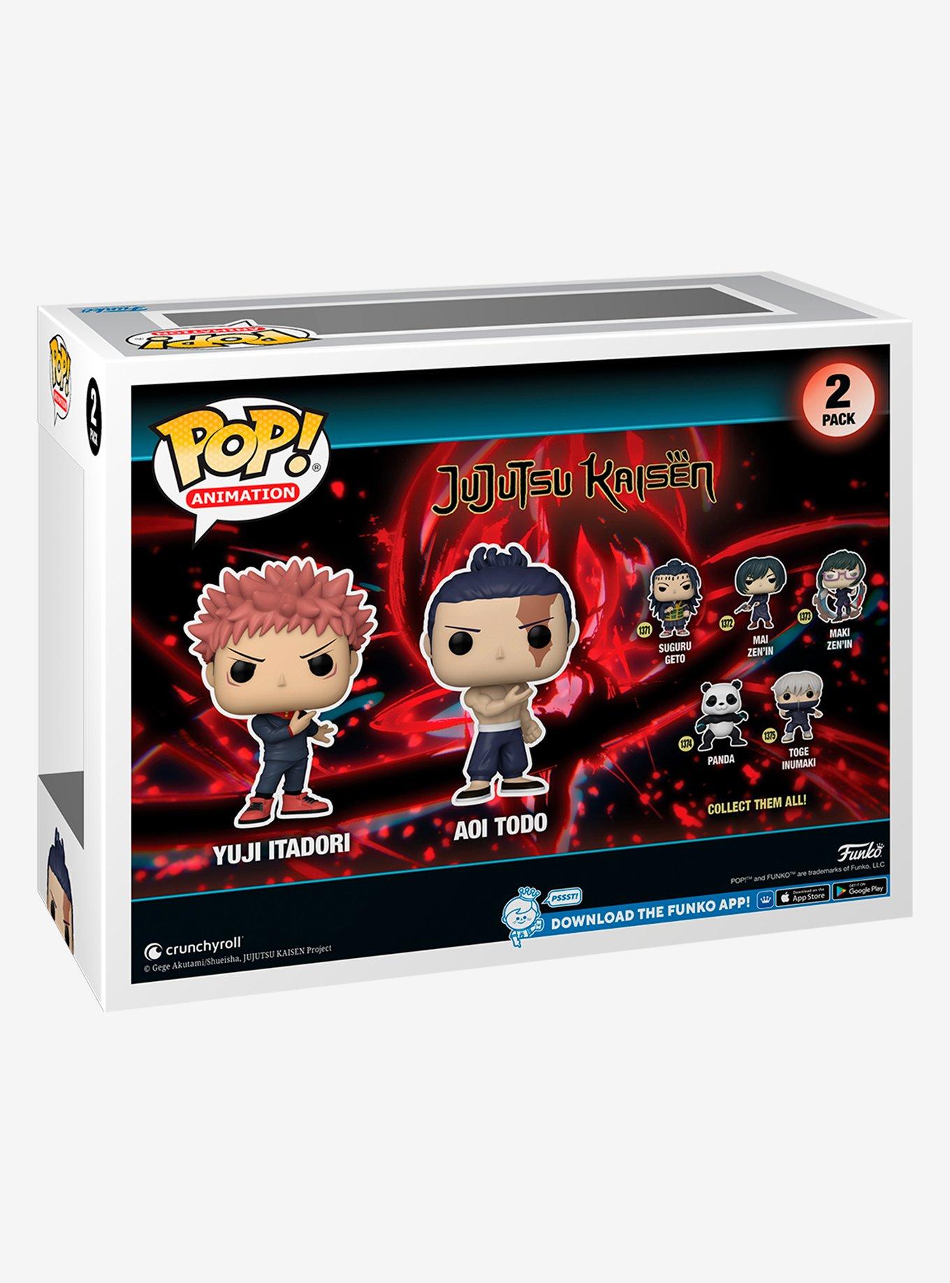 Funko Jujutsu Kaisen Pop! Animation Yuji Itadori & Aoi Todo Vinyl Figure Set, , alternate