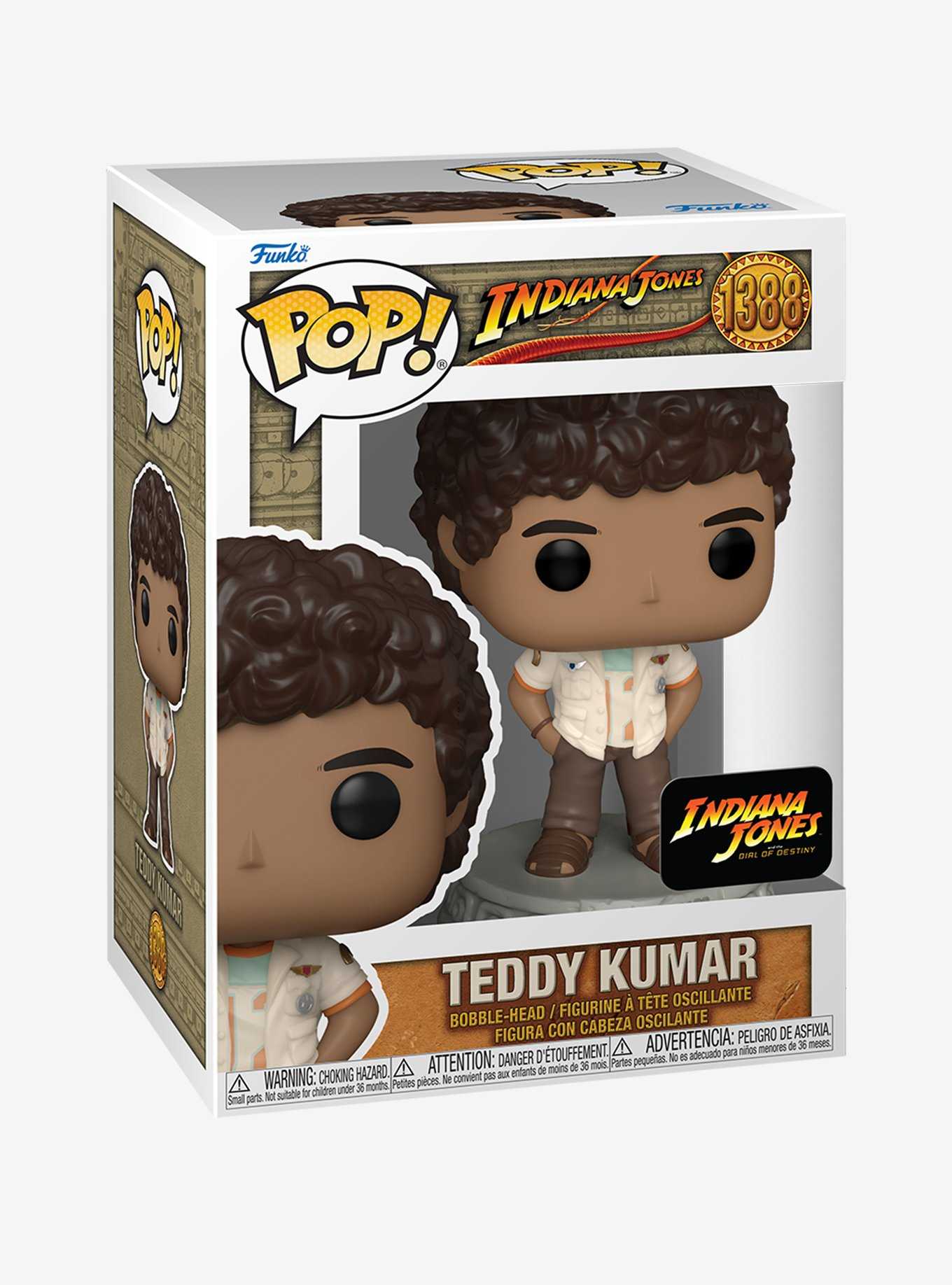 Funko Indiana Jones And The Dial Of Destiny Pop! Teddy Kumar Vinyl Bobble-Head Figure, , hi-res