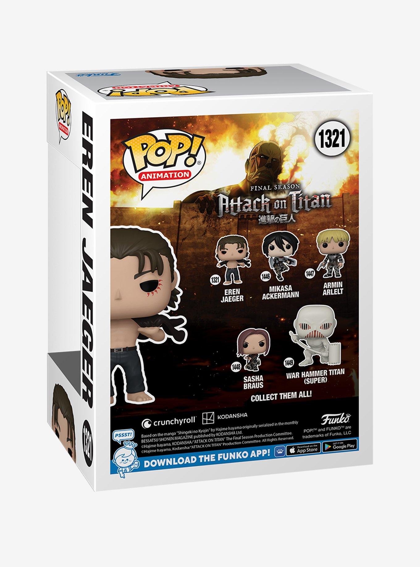 Funko Attack On Titan Final Season Pop! Animation Eren Jaeger Vinyl Figure, , alternate