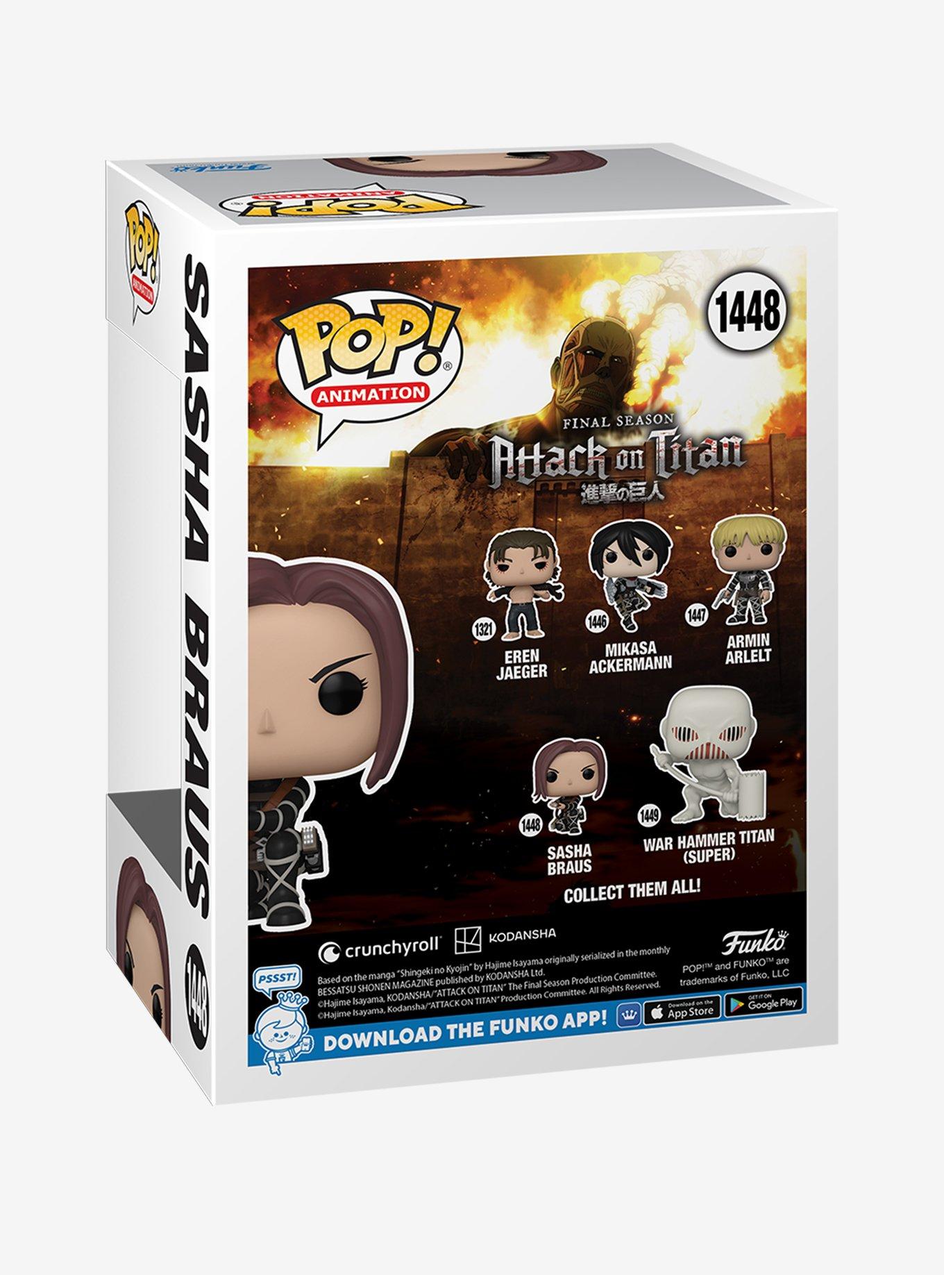 Funko Attack On Titan Final Season Pop! Animation Sasha Braus Vinyl Figure, , alternate
