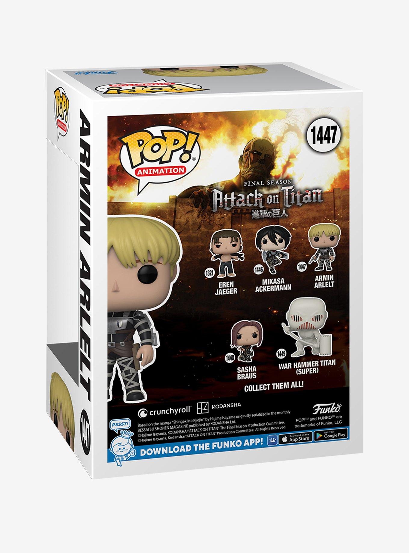 Funko Attack On Titan Final Season Pop! Animation Armin Arlelt Vinyl Figure, , alternate