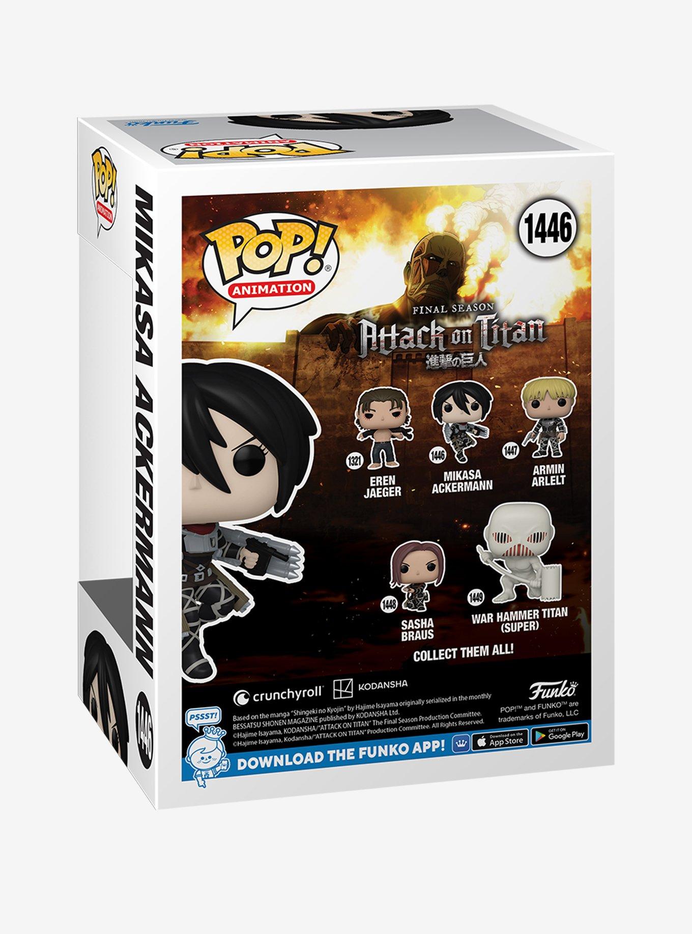 Funko Attack On Titan Final Season Pop! Animation Mikasa Ackermann Vinyl Figure, , alternate