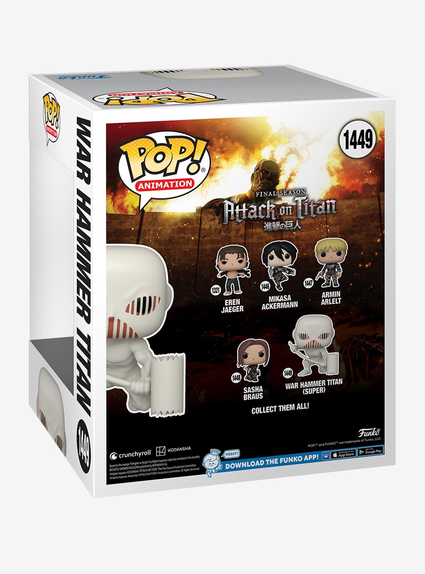 Funko Attack On Titan Final Season Pop! Animation War Hammer Titan Vinyl Figure, , alternate