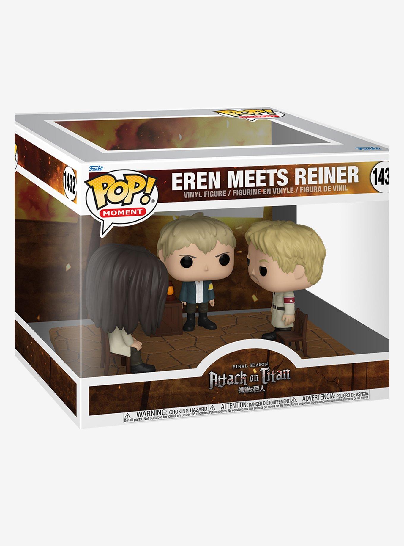 Funko Attack On Titan Pop! Moment Eren Meets Reiner Vinyl Figure, , alternate