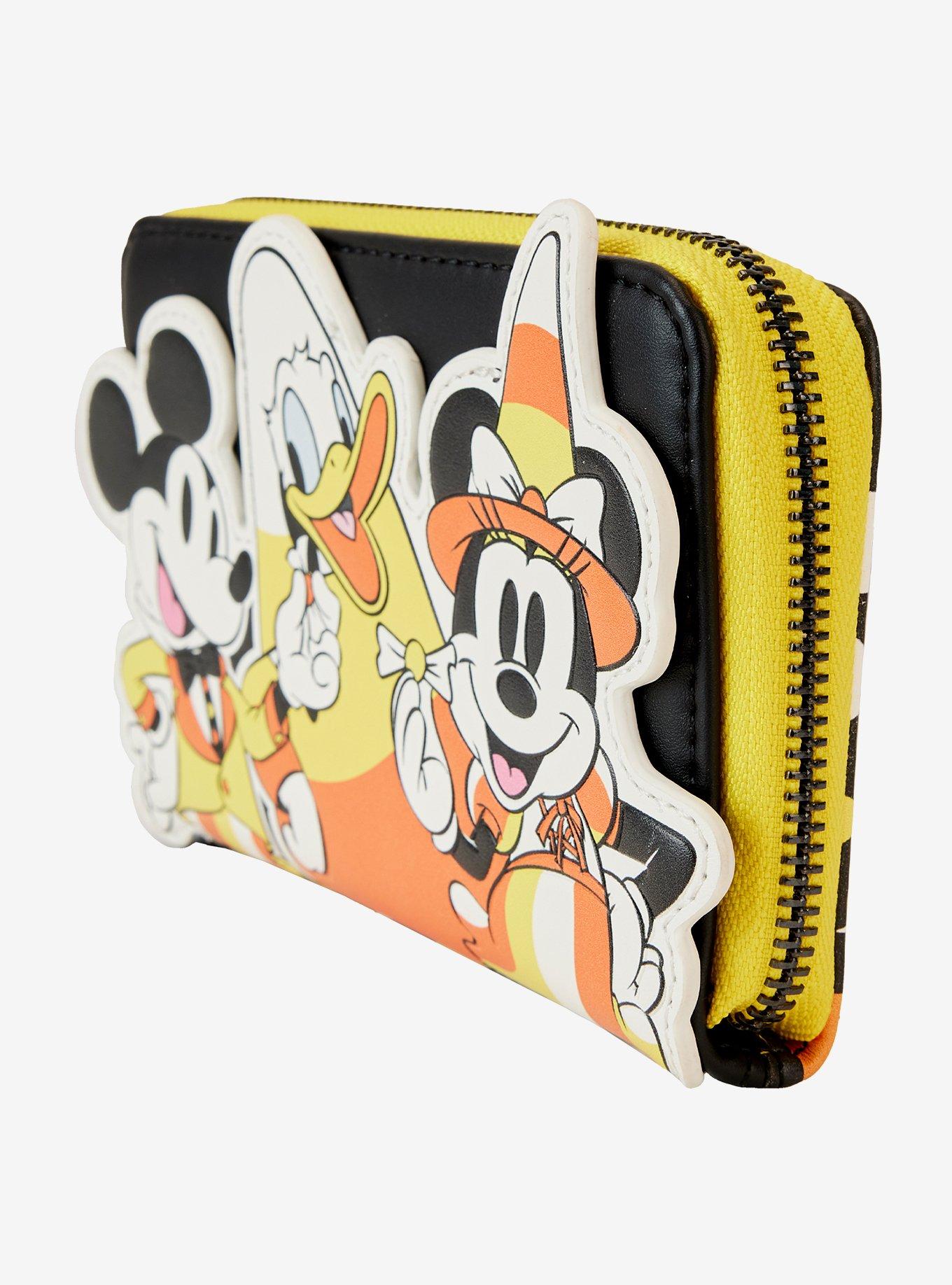 Loungefly Disney Mickey Mouse & Friends Candy Corn Zip Wallet, , alternate