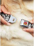 Looney Tunes Bugs Bunny Close Up Expressions Seatbelt Buckle Dog Collar, BLACK, alternate