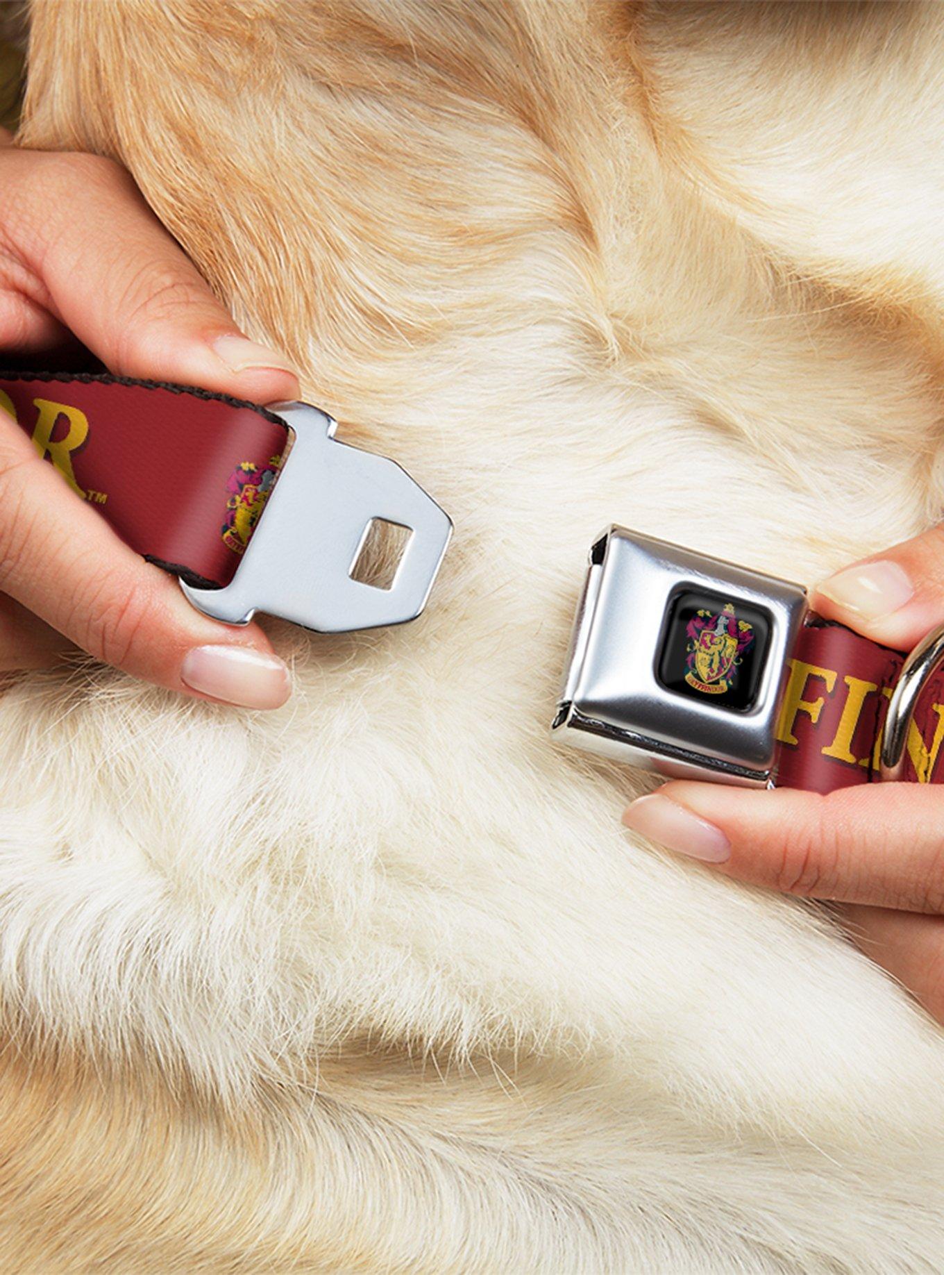 Harry Potter Gryffindor Crest Seatbelt Buckle Dog Collar, , hi-res