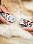 Looney Tunes Bugs Bunny Stacked White Black Gray Seatbelt Buckle Dog Collar, MULTICOLOR, alternate