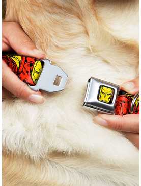 Marvel Iron Man The Invincible Seatbelt Buckle Dog Collar, , hi-res