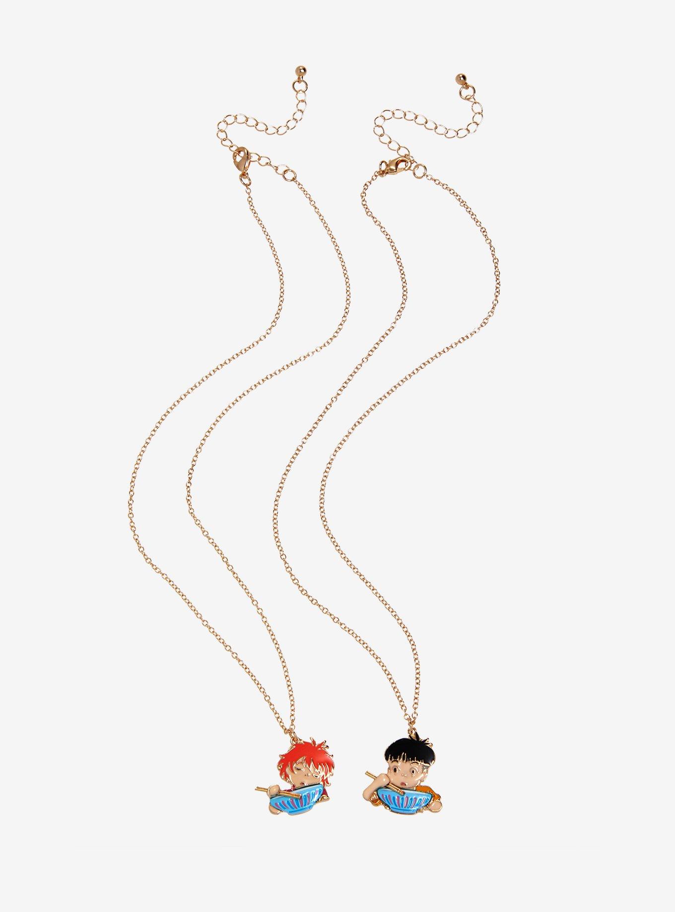 Studio Ghibli Ponyo Sosuke & Ponyo Ramen Bestie Necklace Set - BoxLunch Exclusive, , alternate