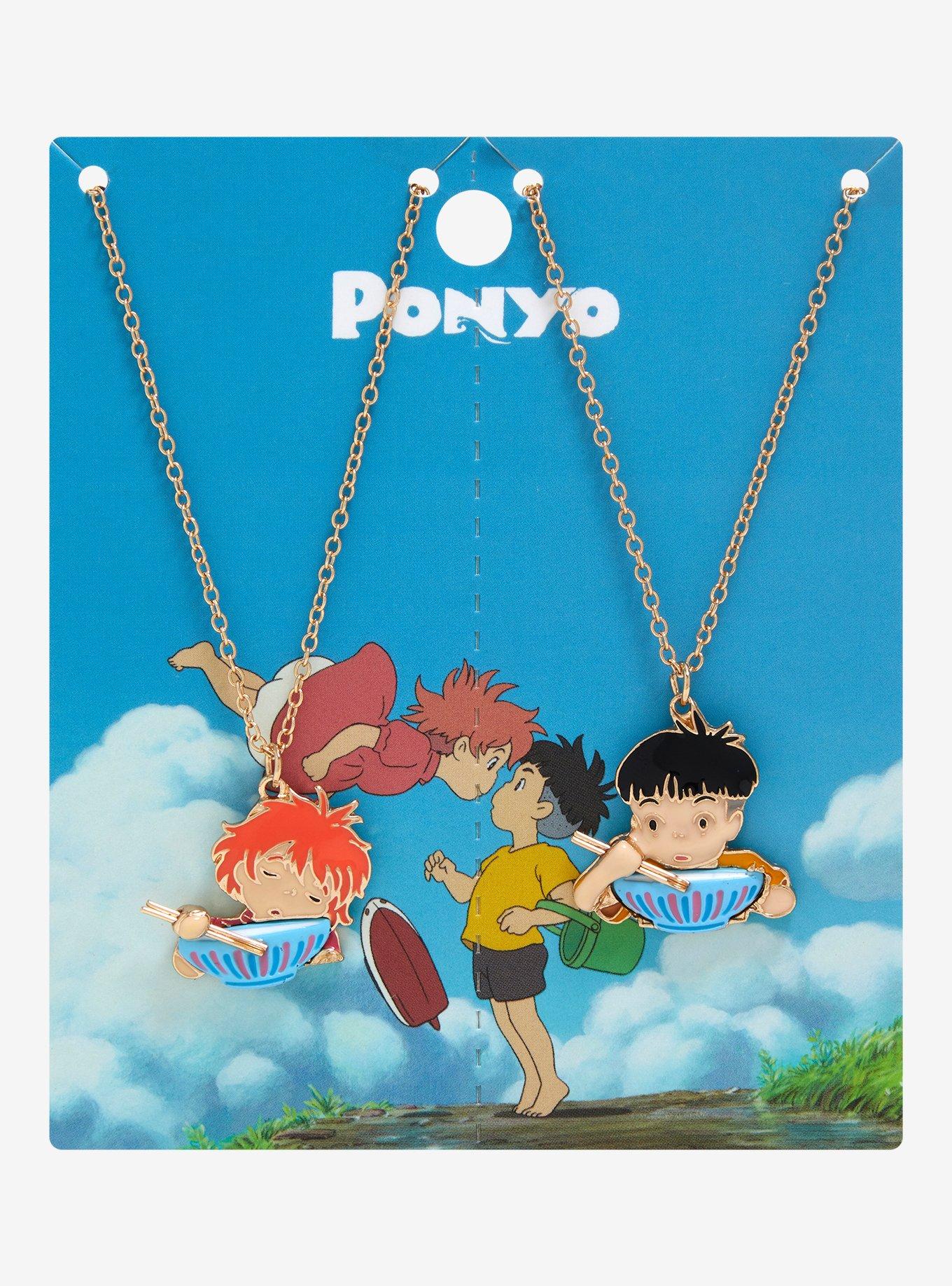 Studio Ghibli Ponyo Sosuke & Ponyo Ramen Bestie Necklace Set - BoxLunch Exclusive, , alternate
