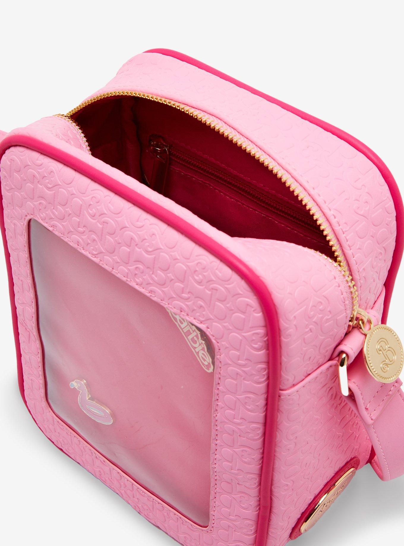 Barbie Allover Print Pin Display Crossbody Bag - BoxLunch Exclusive, , alternate