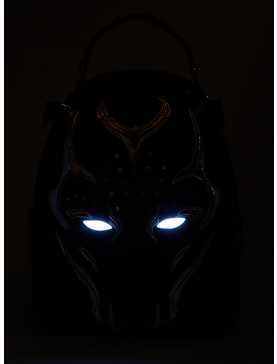 Marvel Black Panter: Wakanda Forever Black Panther Mask Light-Up Mini Backpack - BoxLunch Exclusive, , hi-res