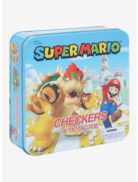 Super Mario Checkers & Tic-Tac-Toe Game Set, , hi-res