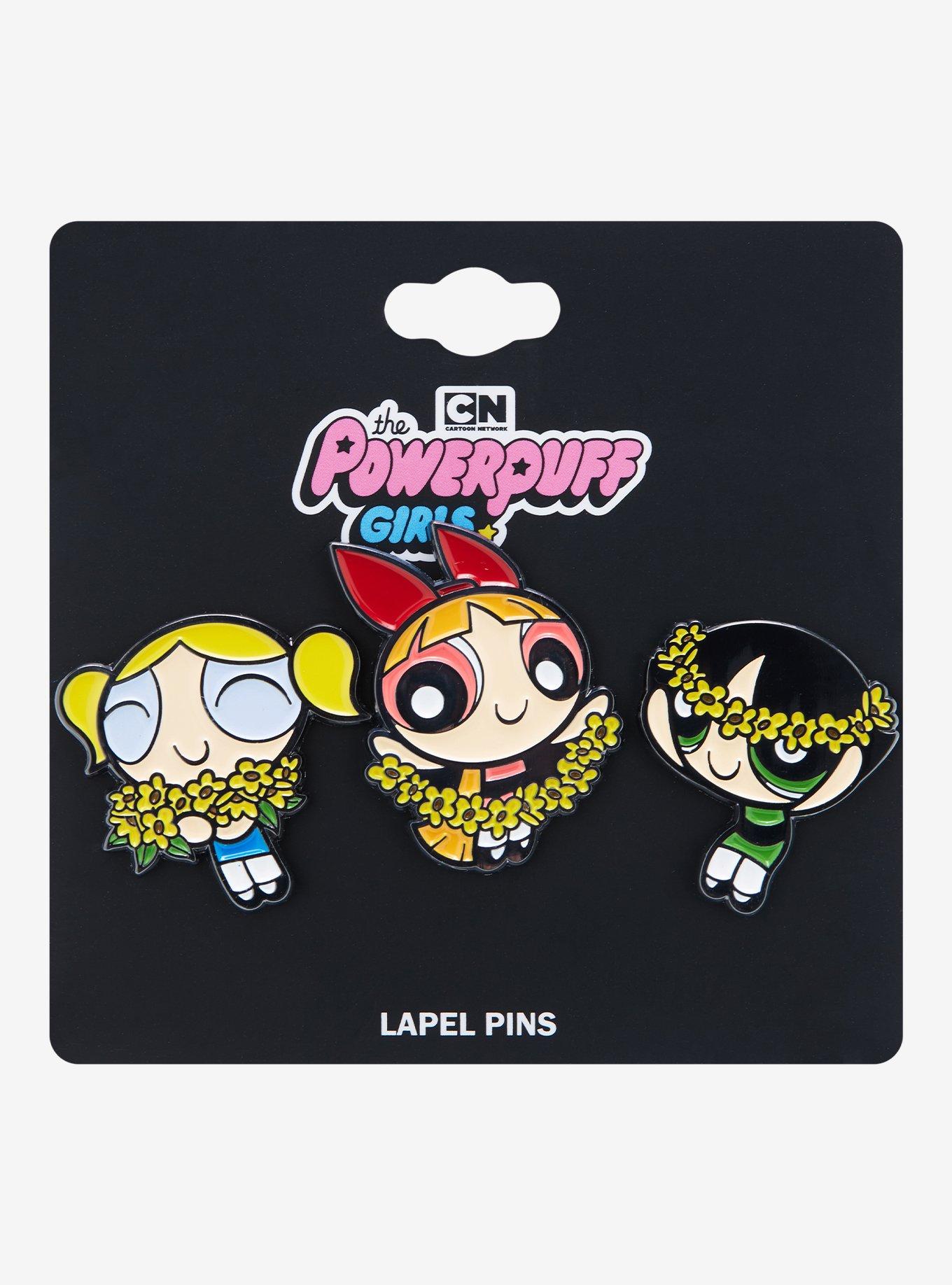 The Powerpuff Girls Floral Enamel Pin Set - BoxLunch Exclusive, , alternate