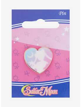 Sailor Moon Heart Silhouette Rose Gold Enamel Pin - BoxLunch Exclusive, , hi-res