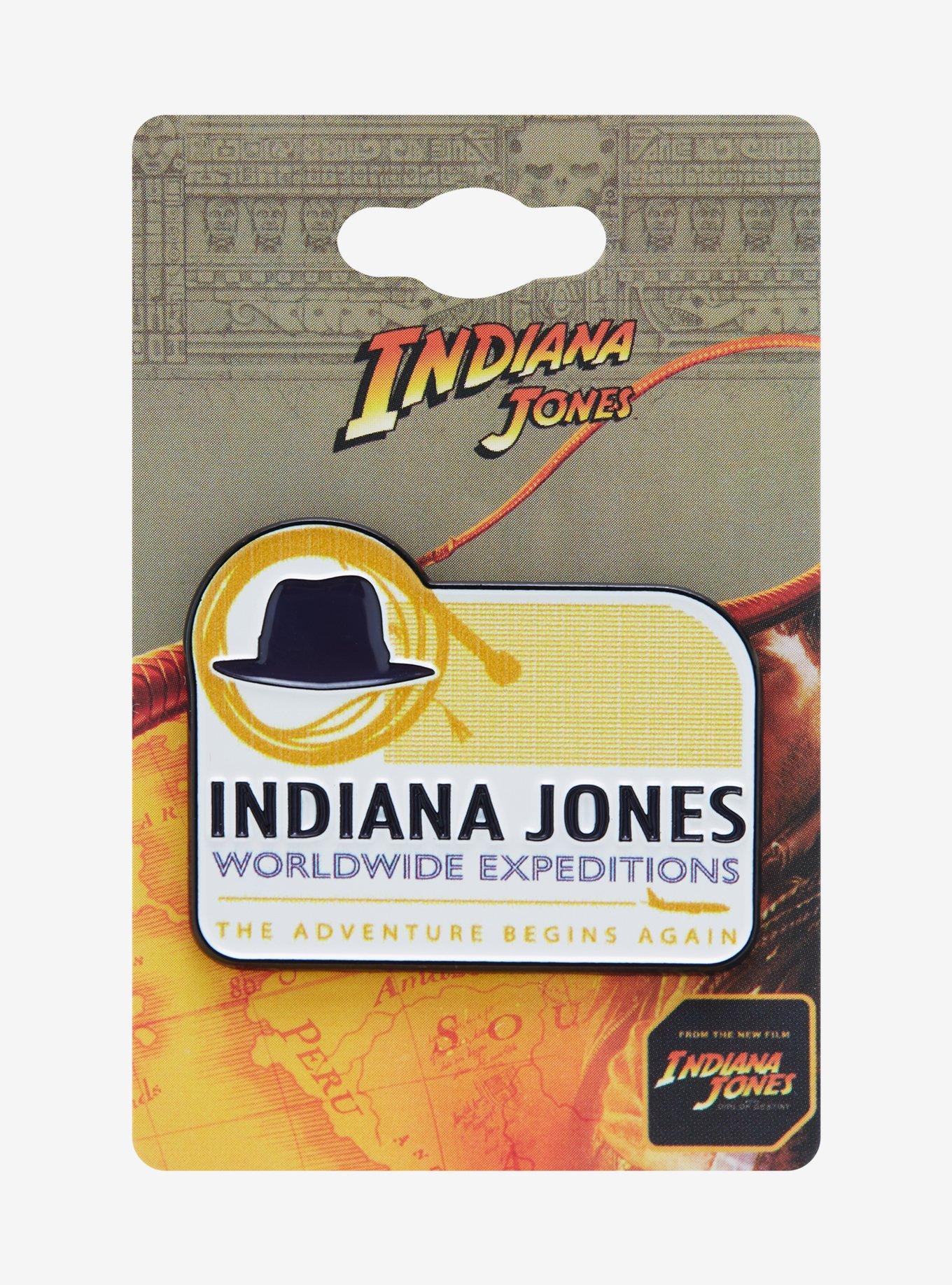 Indiana Jones Worldwide Expeditions Badge Enamel Pin, , alternate