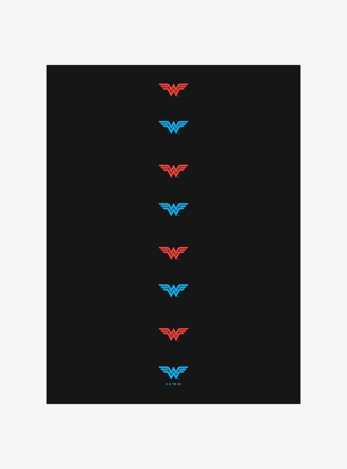 DC Comics Wonder Woman Emlem Stack Jogger Sweatpants, BLACK, alternate