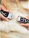 Plymouth Gtx Emblem Black Silver Fade White Seatbelt Buckle Dog Collar, BLACK, alternate