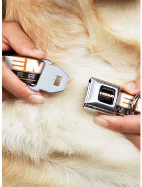 Hemi Powered Logo Repeat Seatbelt Buckle Dog Collar, , hi-res