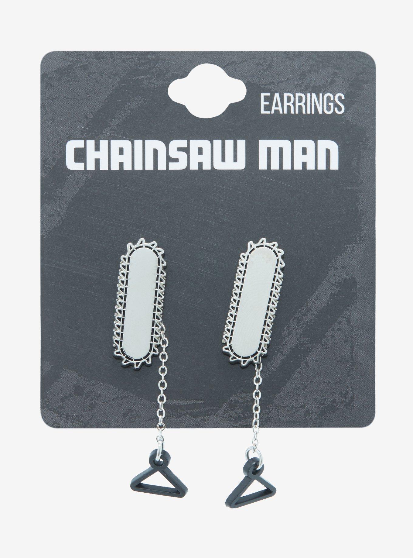 Chainsaw Man Pull Tab Front/Back Earrings, , alternate
