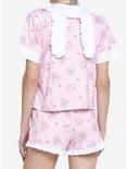 Kawaii Sakura Bunny Ears Girls Button-Up Lounge Top, MULTI, alternate