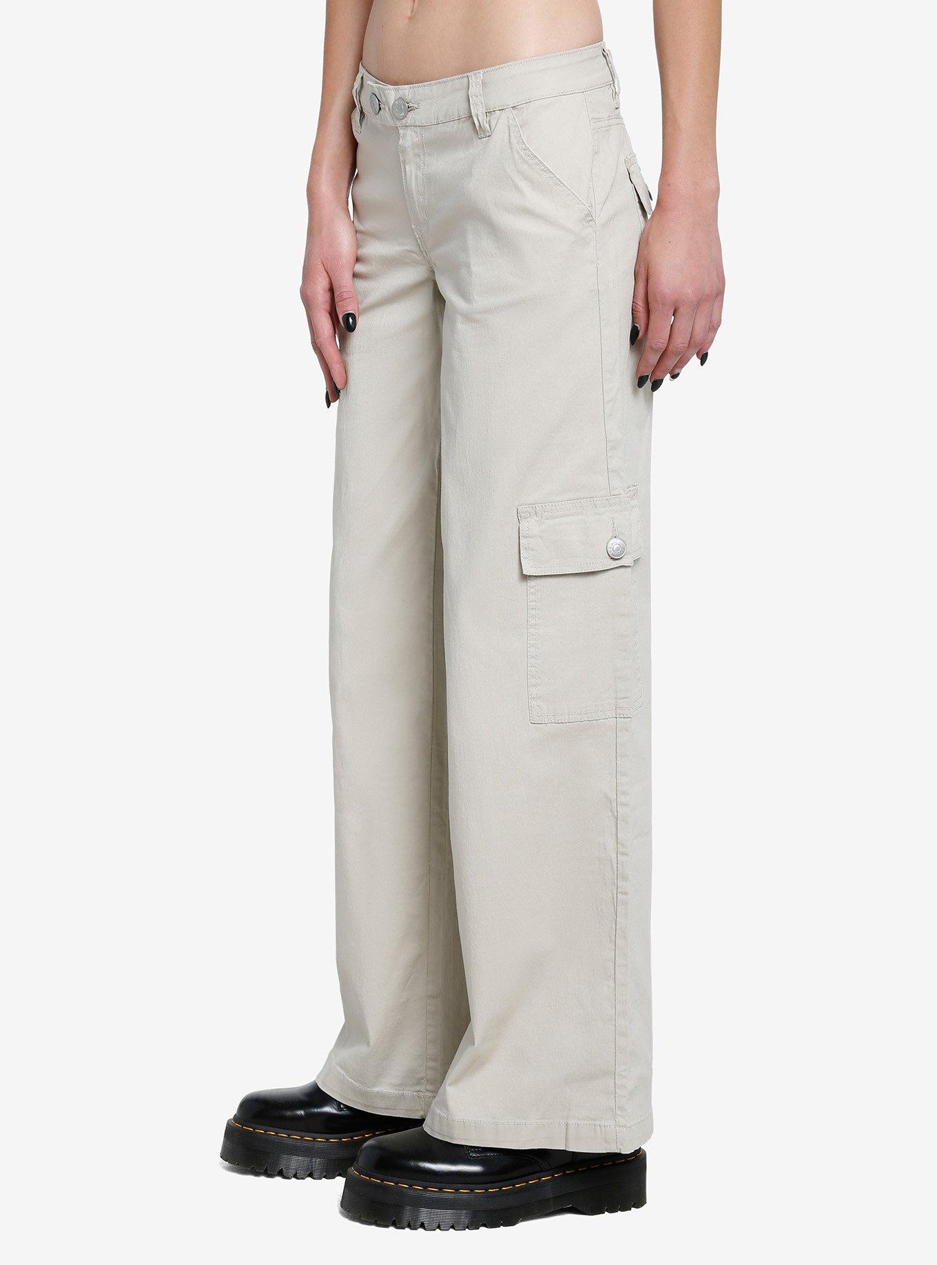 Tan Low Rise Skater Pants, KHAKI, alternate