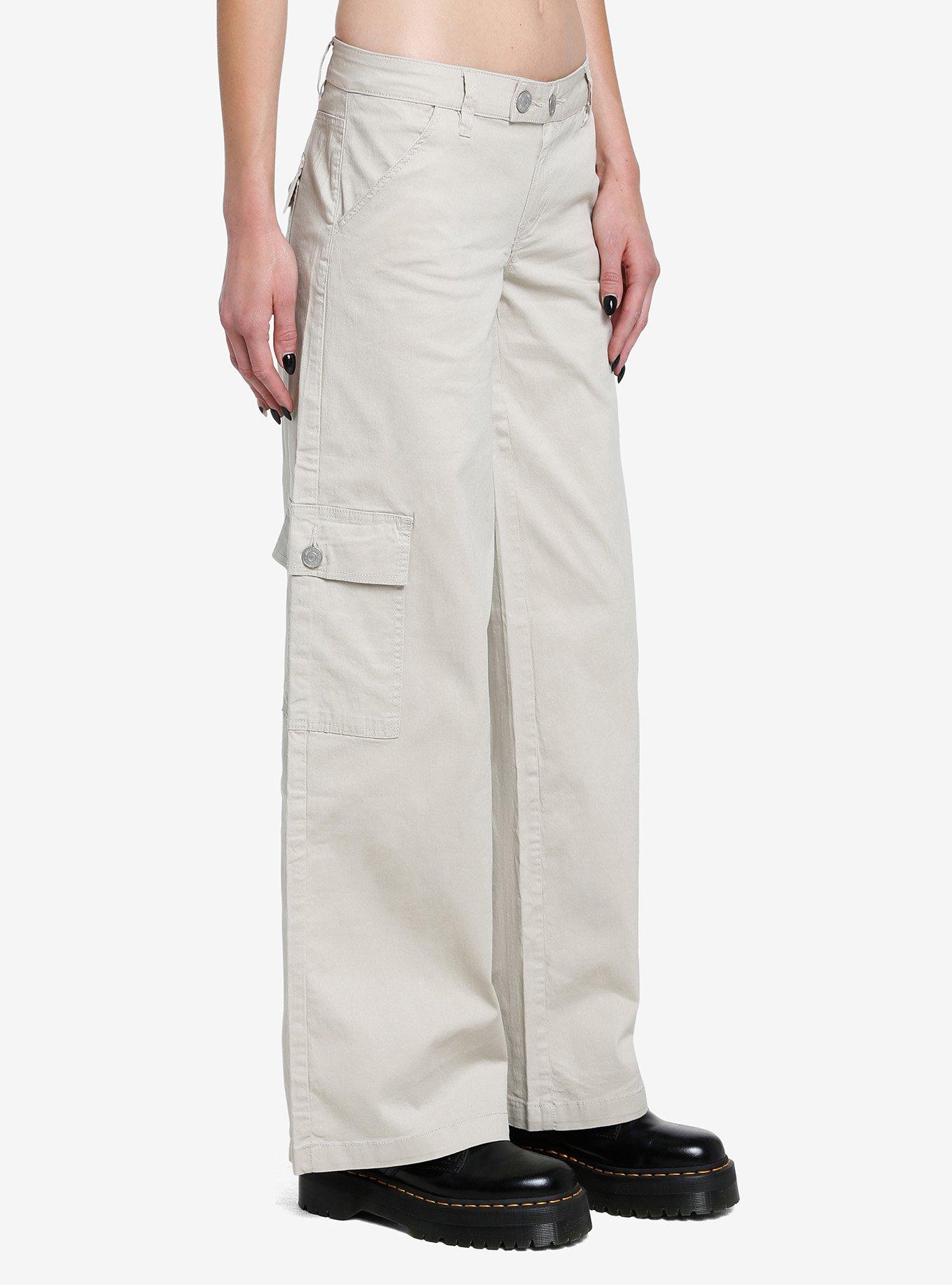 Tan Low Rise Skater Pants, KHAKI, alternate