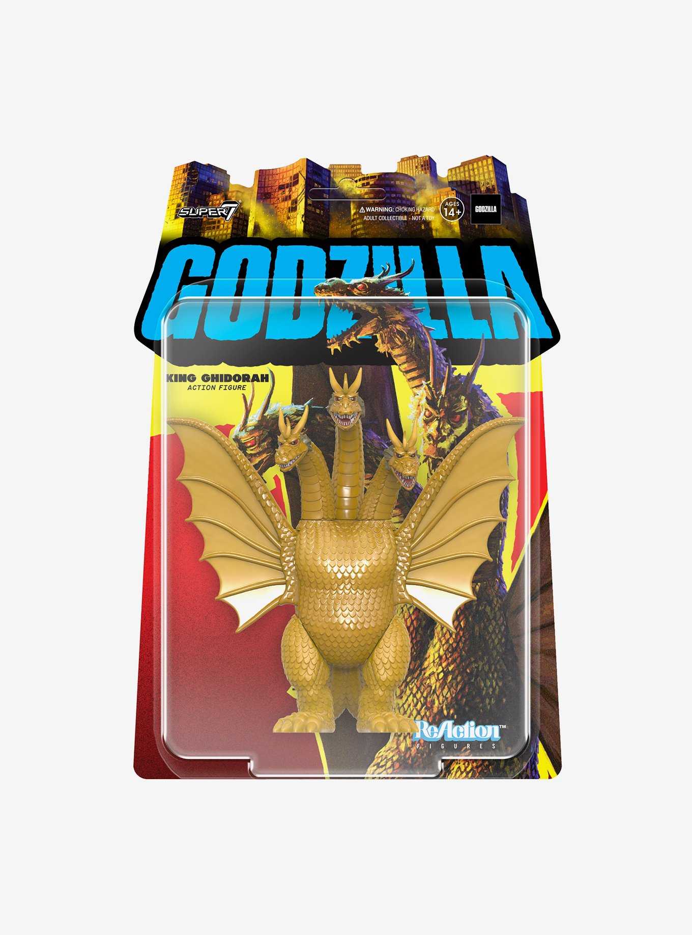 Super7 ReAction Godzilla King Ghidorah Figure, , hi-res
