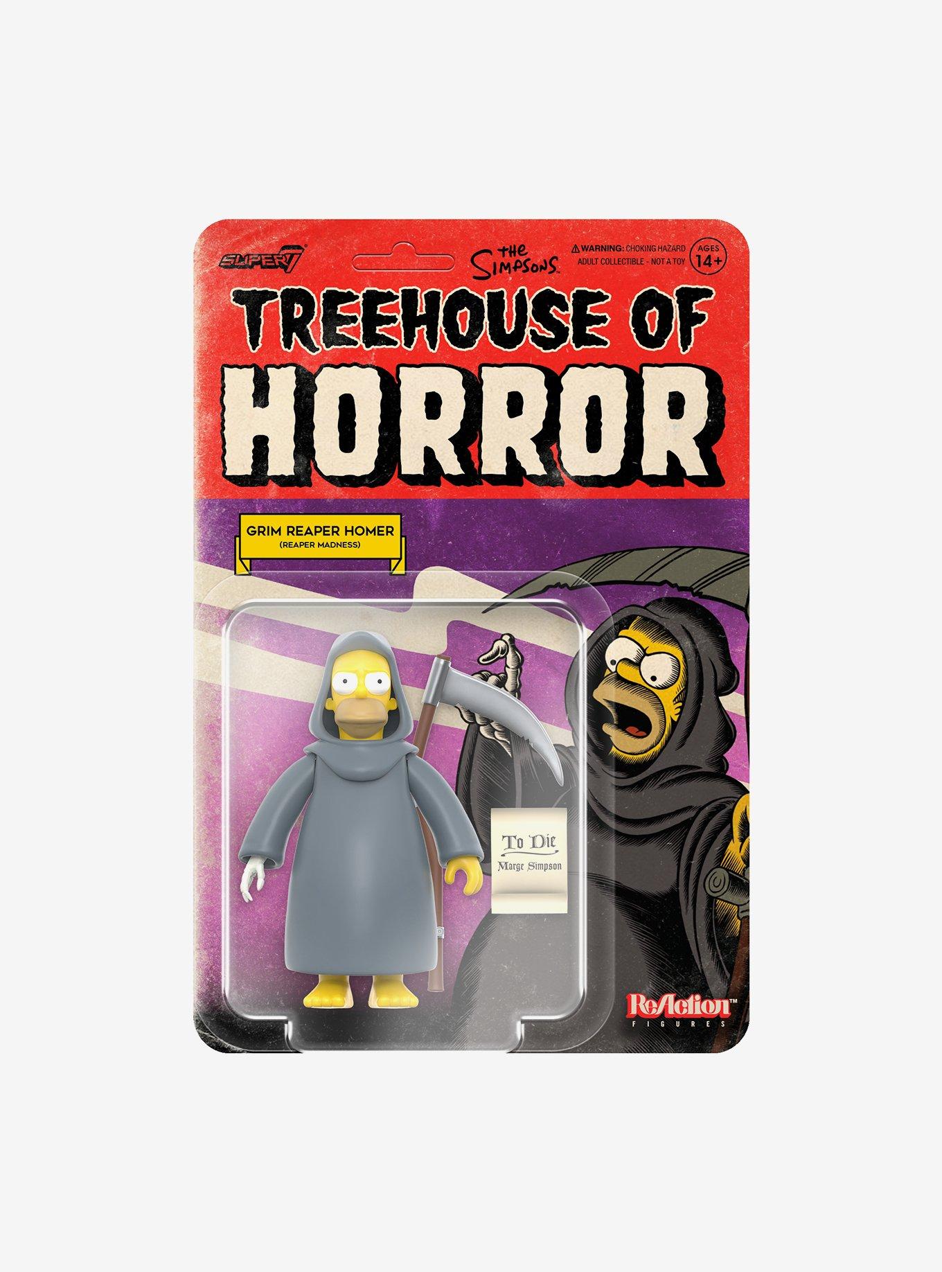 Super7 ReAction The Simpsons Treehouse of Horror Grim Reaper Homer Figure, , alternate
