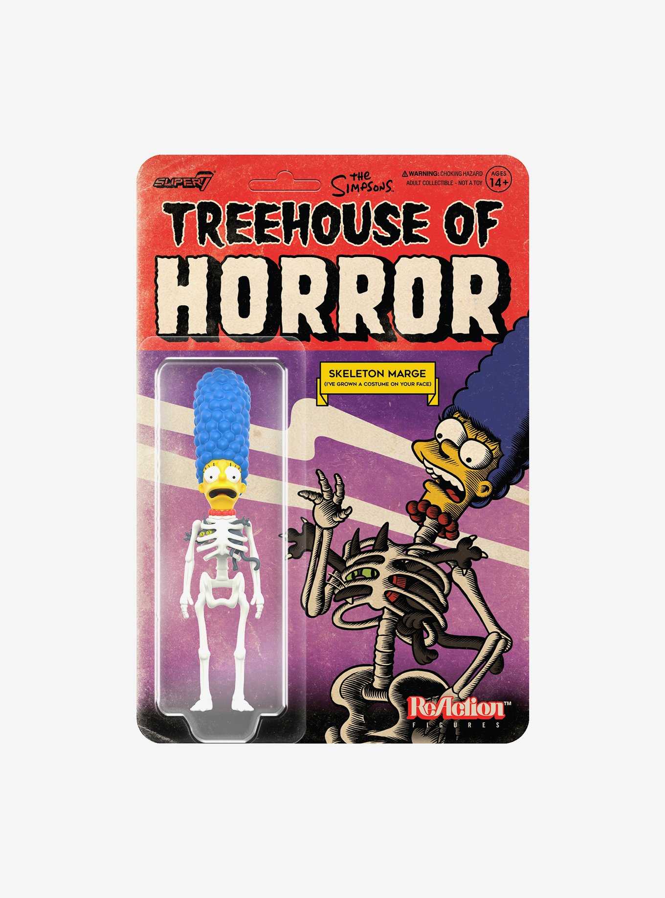 Super7 ReAction The Simpsons Treehouse of Horror Skeleton Marge Figure, , hi-res