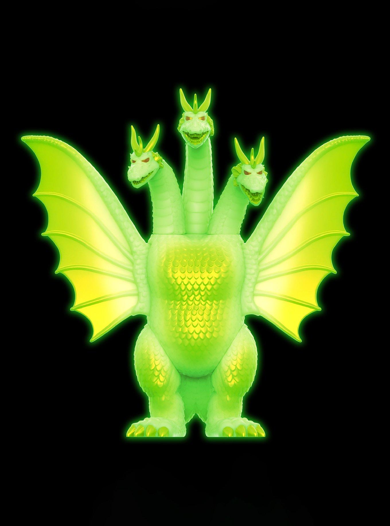 Super7 ReAction Godzilla King Ghidorah Glow-in-the-Dark Figure, , alternate