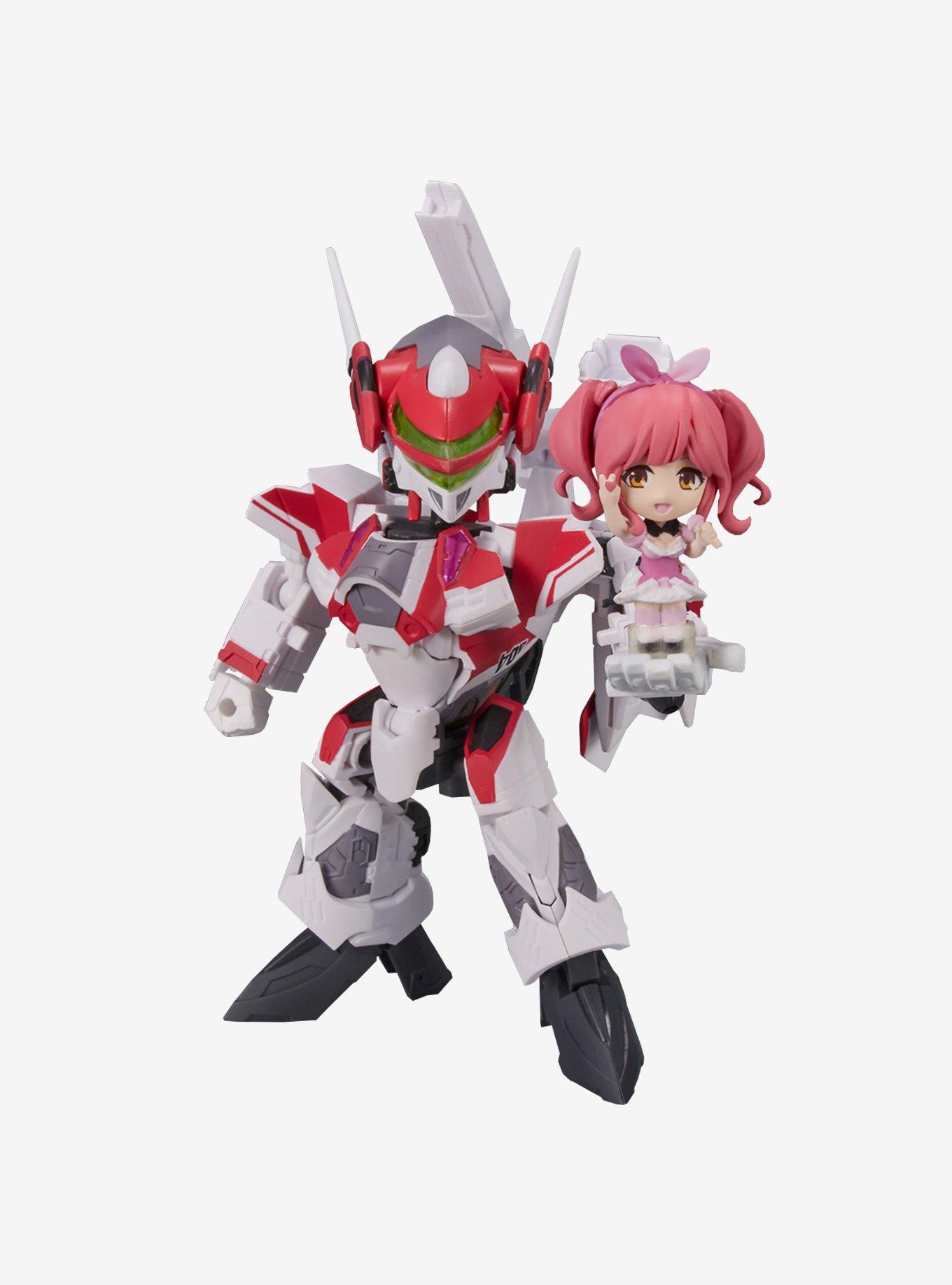 Bandai Spirits Macross Delta Tiny Session VF-31C Siegfried & Makina Nakajima (Mirage Use Ver.) Figure Set, , hi-res