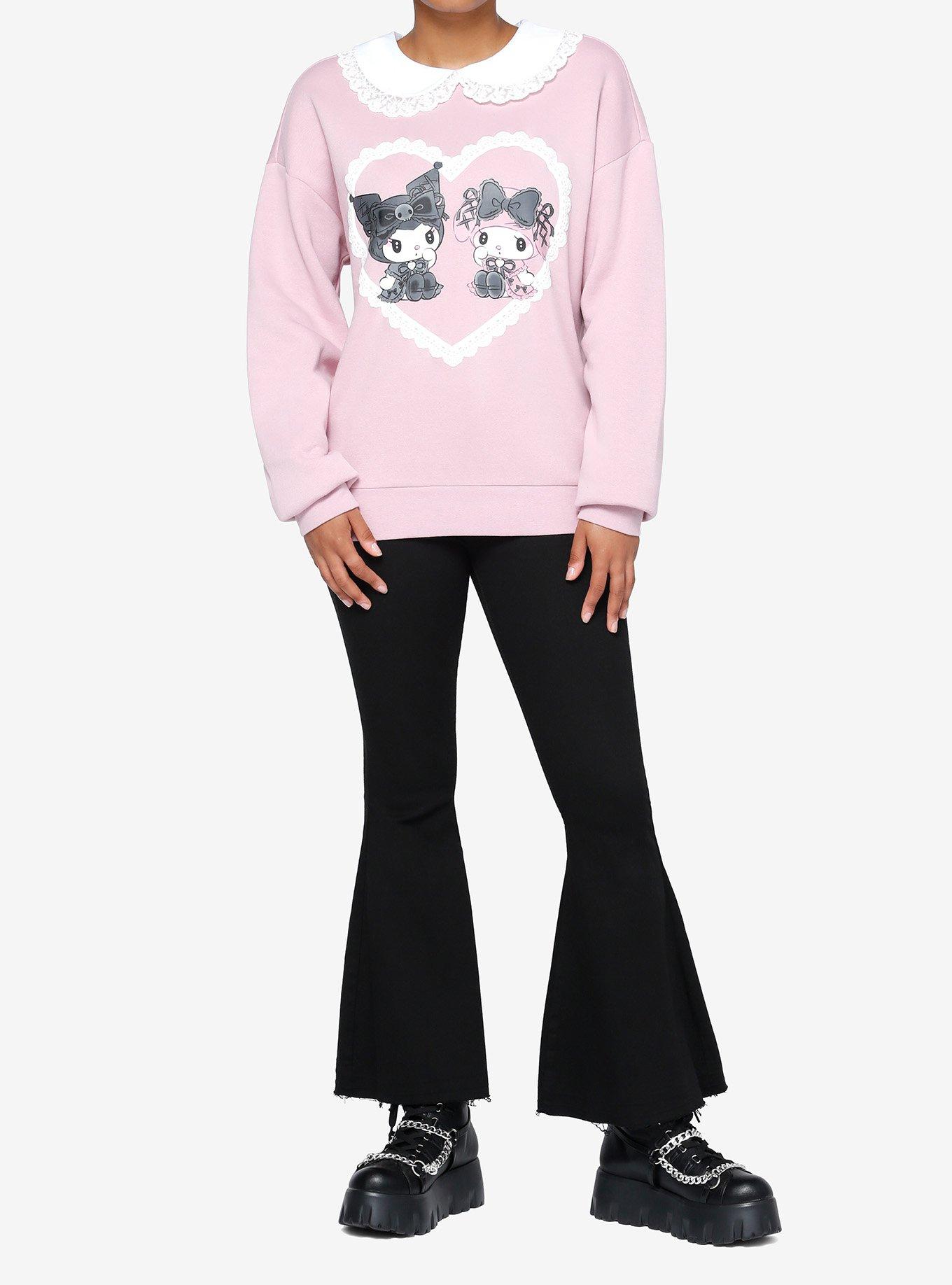 My Melody & Kuromi Lolita Lace Girls Sweatshirt, MULTI, alternate