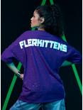 Her Universe Marvel The Marvels Flerkittens Athletic Jersey Girls T-Shirt, MULTI, alternate