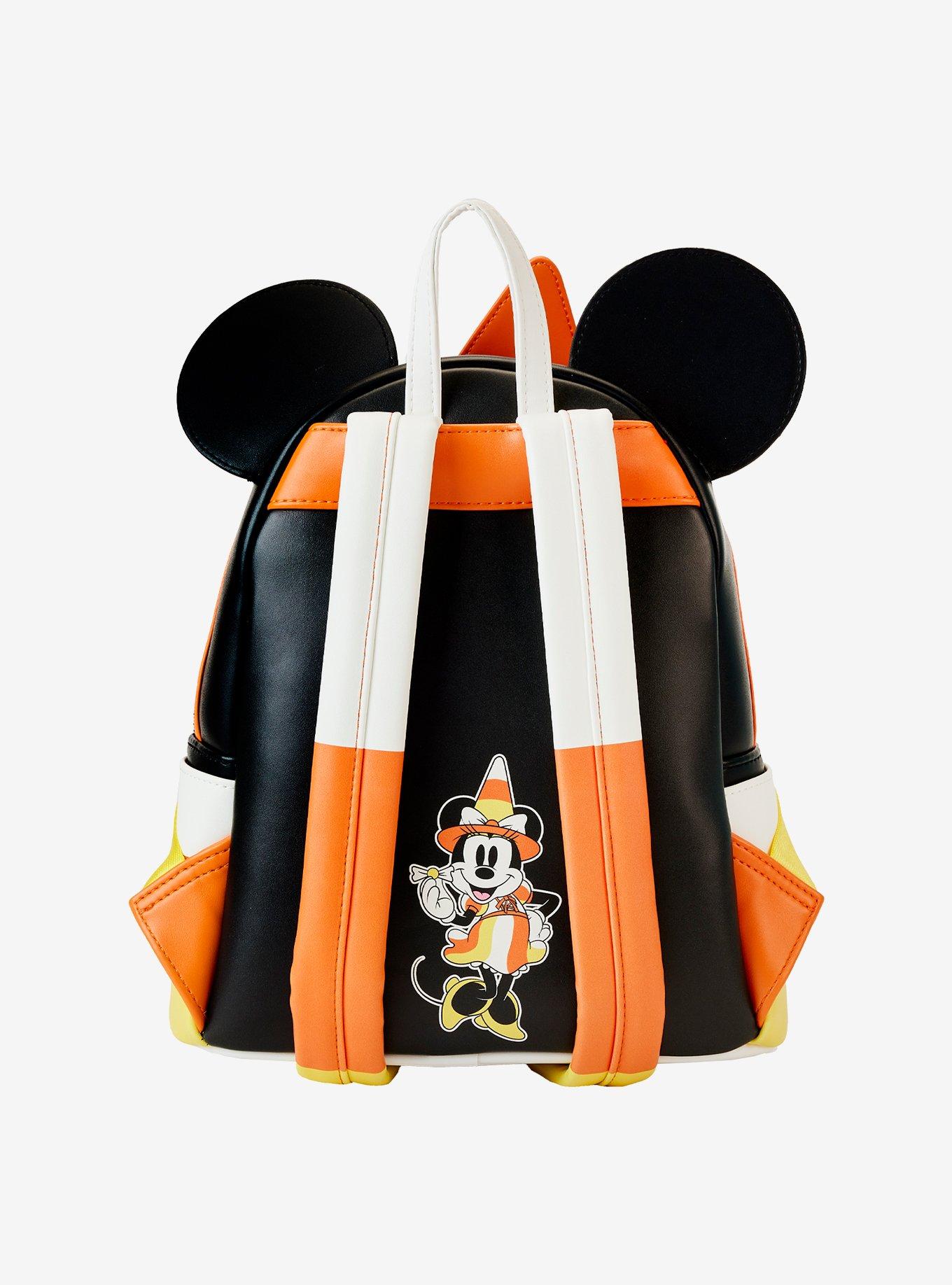 Loungefly Disney Minnie Mouse Candy Corn Glow-In-The-Dark Mini Backpack, , alternate