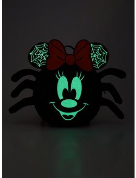 Loungefly Minnie Mouse Spider Glow-In-The-Dark Mini Backpack, , hi-res