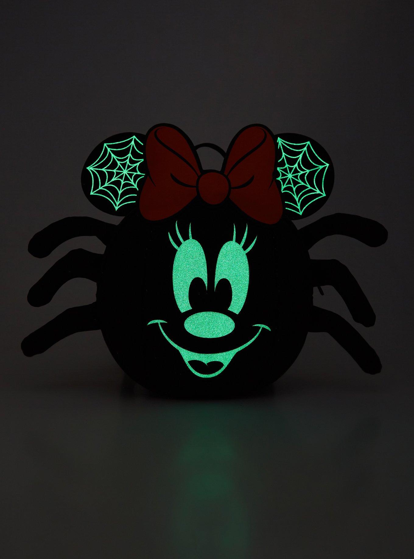 Loungefly Minnie Mouse Spider Glow-In-The-Dark Mini Backpack, , alternate